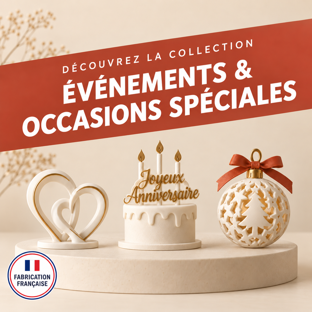 Événements et occasions spéciales – créations 3D ERICREA