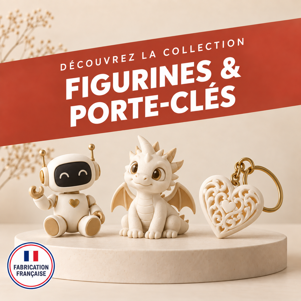 Figurines et porte-clés – créations 3D ERICREA