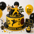 Figurine Bruce Lee pour décoration de gâteau