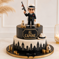 Figurine Al Capone – Décoration de gâteau – 22 cm