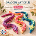 Dragon articulé multicolore de 40 cm — 10 € pièce, vendu à l’unité