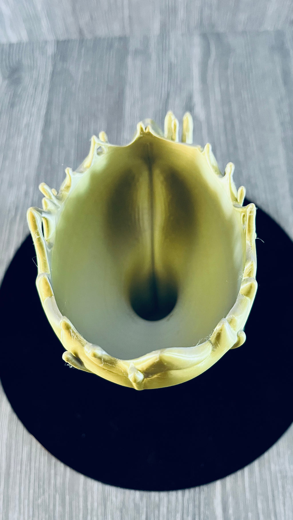 Pot Décoratif Visage Fondu – Effet Argenté & Doré Nacré – Impression 3D