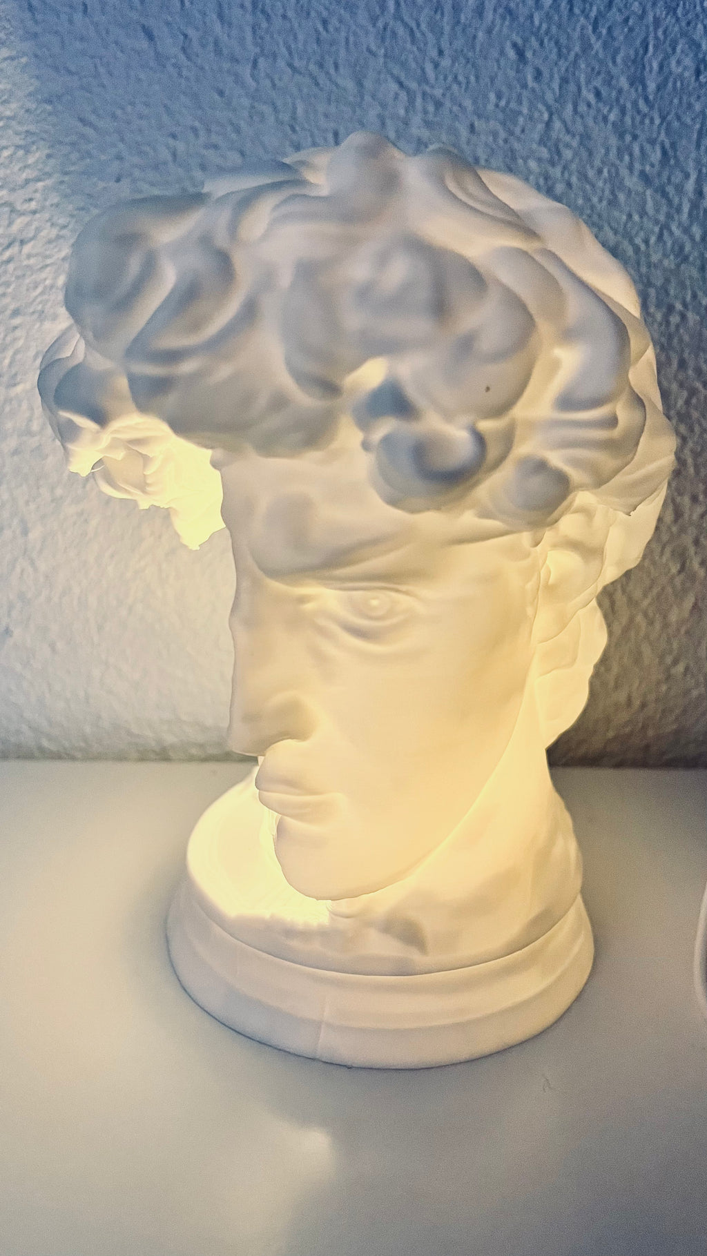 Lampe Décorative David Illuminé – Sculpture Design Impression 3D