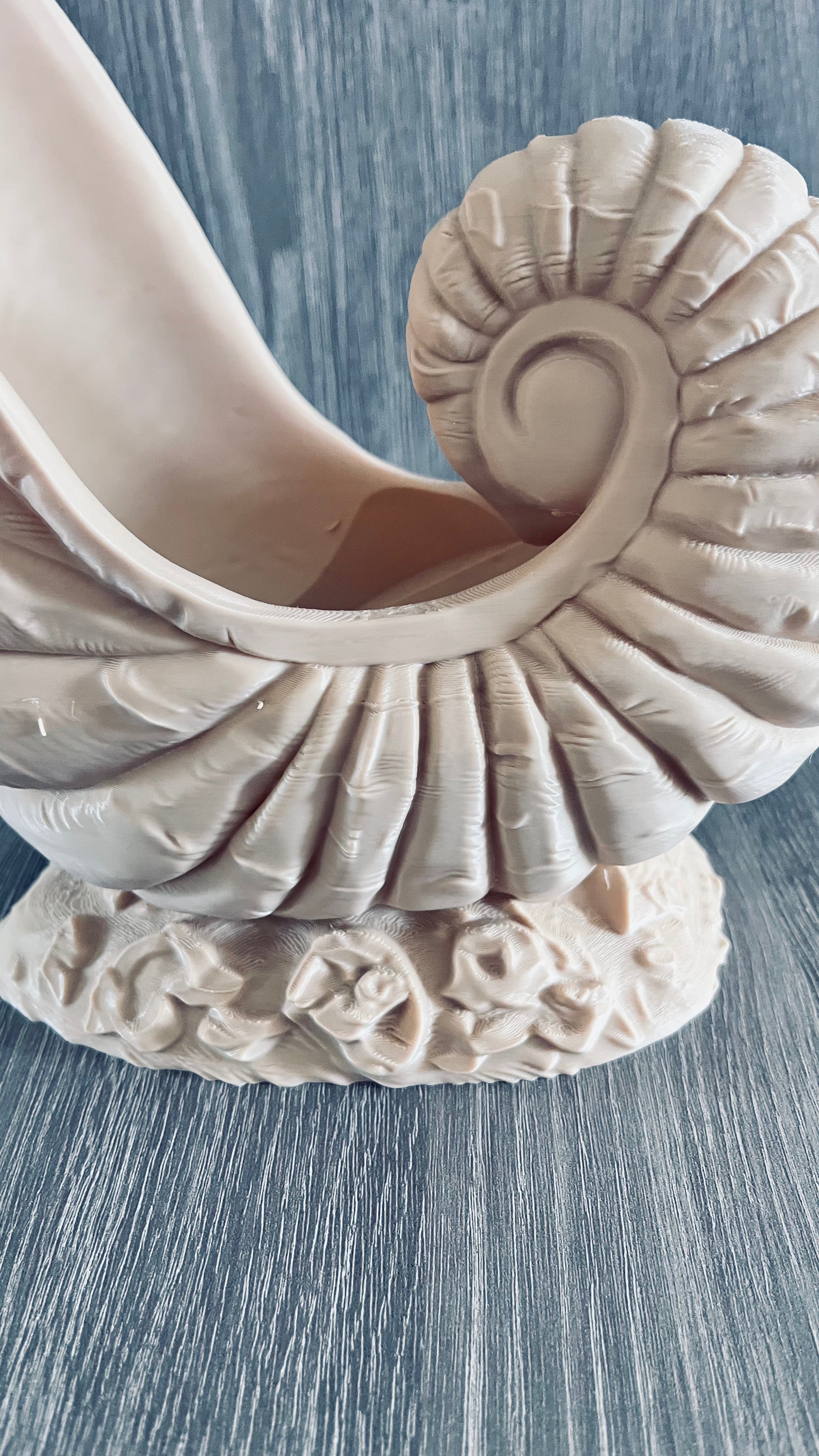 Éclat Méditerranéen – Porte-Bouteille Nautile – Impression 3D