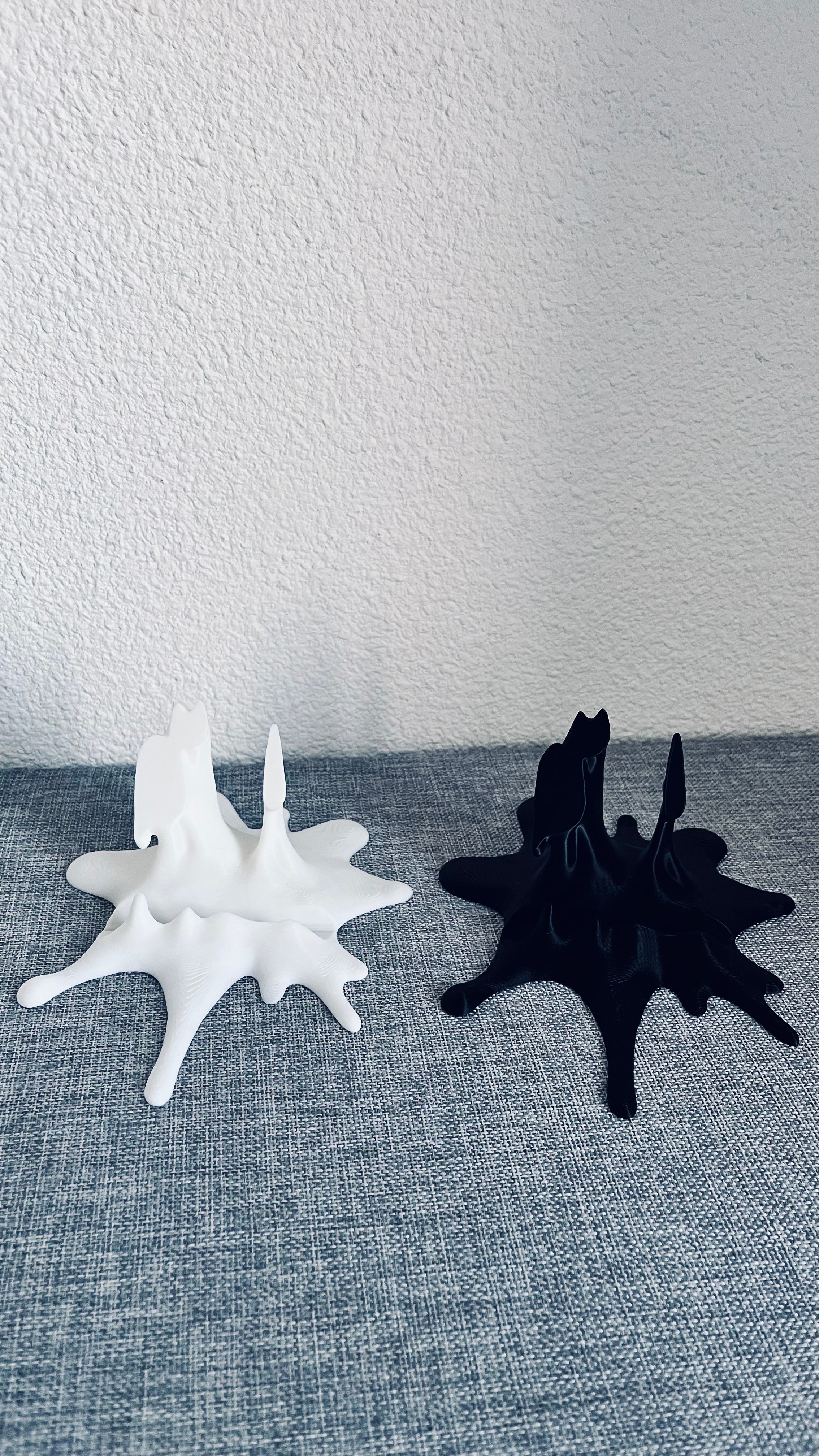 Lot de 2 Supports Téléphone Splash – Blanc & Noir