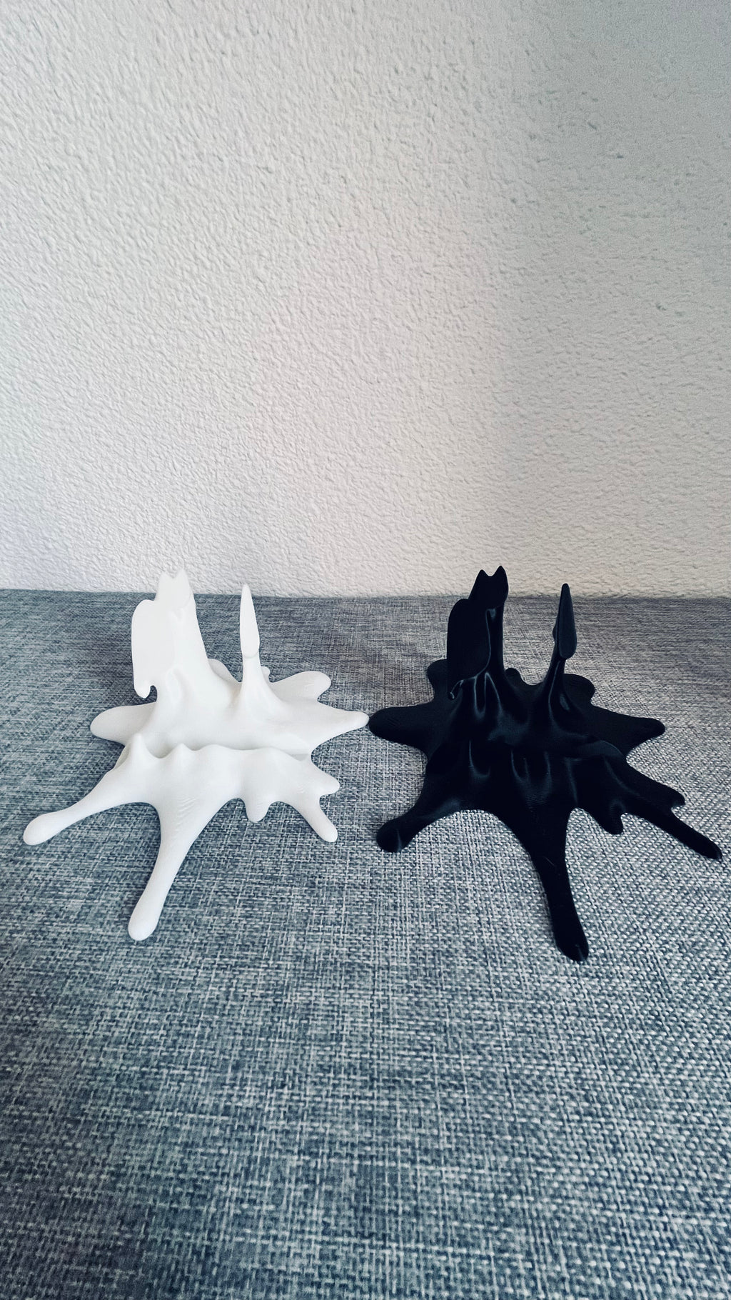 Lot de 2 Supports Téléphone Splash – Blanc & Noir