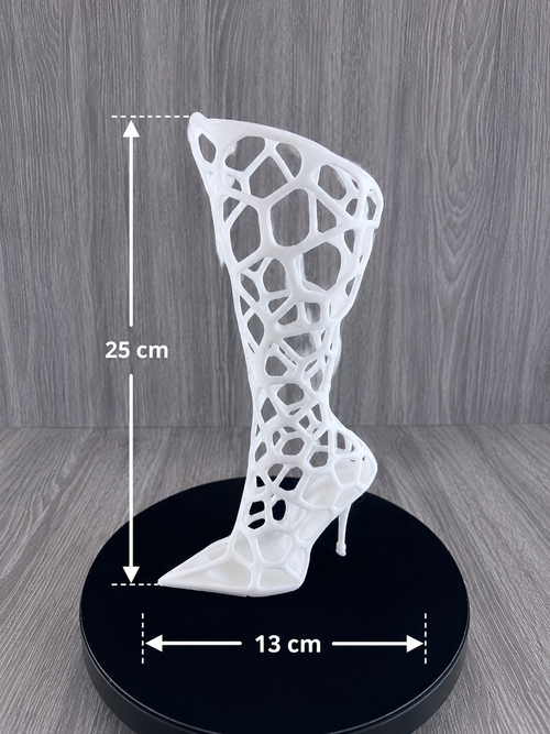 Botte Stiletto Voronoï – Vase Décoratif Ajouré – Impression 3D