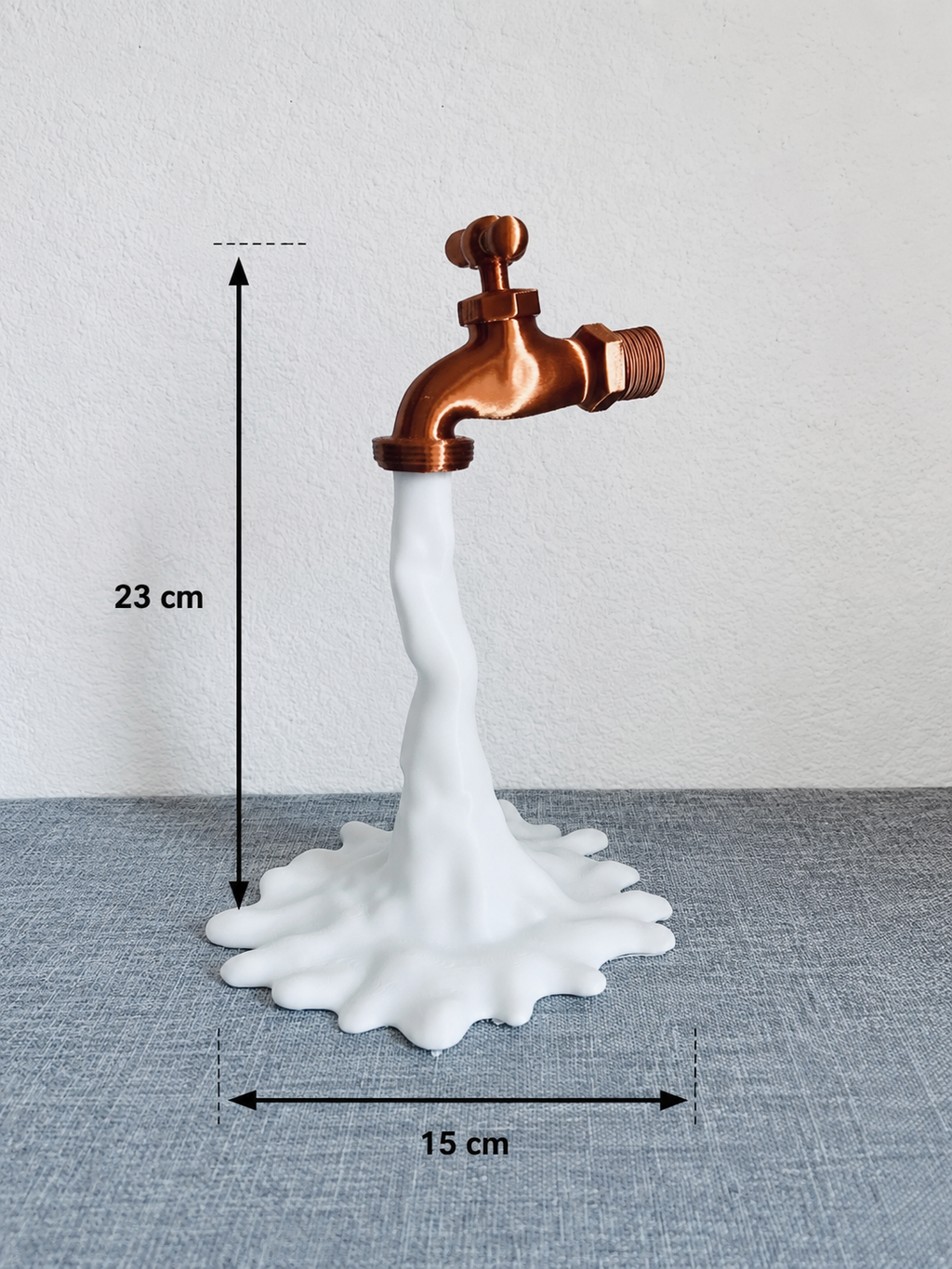 Lampe Robinet Flottant LED – Illusion d'Eau Suspendue – Impression 3D
