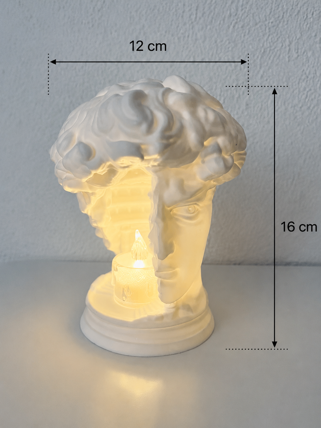 Lampe Décorative David Illuminé – Sculpture Design Impression 3D
