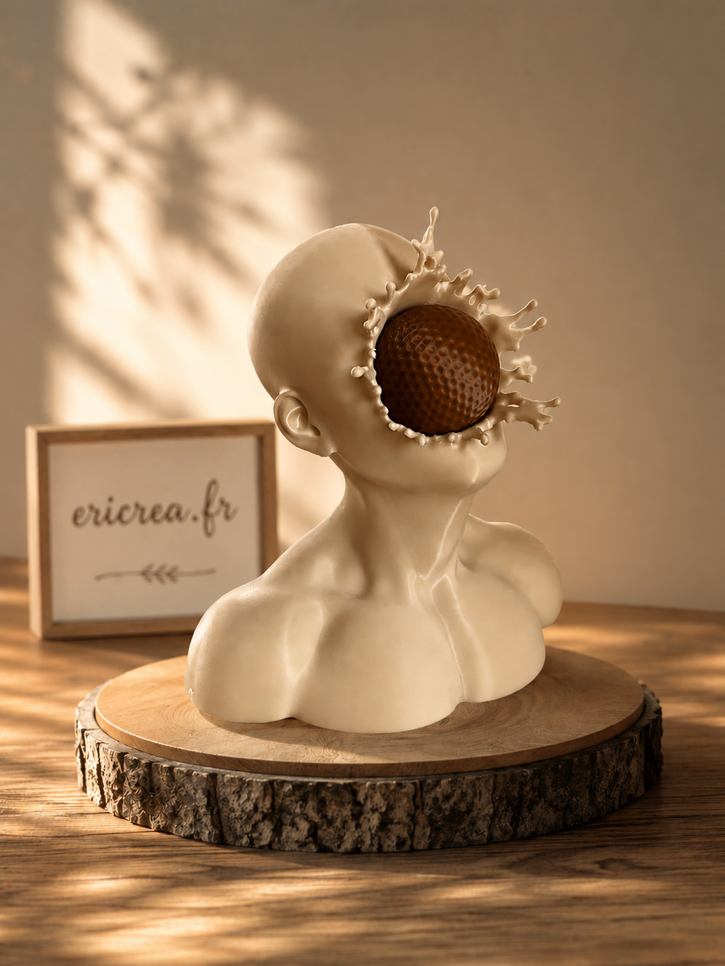 Buste “Impact” – Sculpture décorative 3D