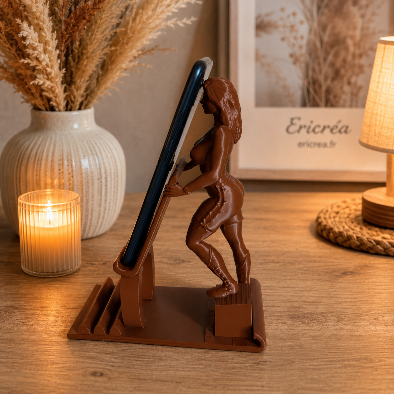 Support téléphone 3D – Figurine Glamour