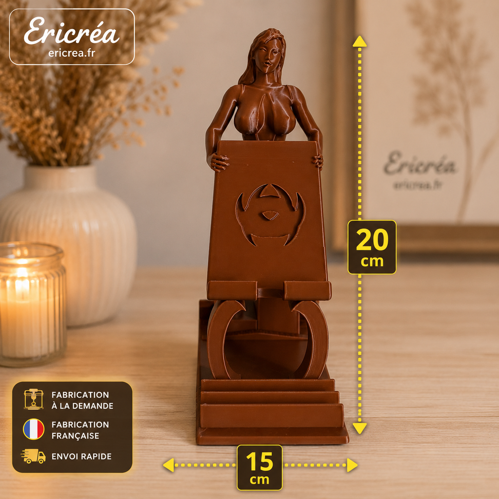 Support téléphone 3D – Figurine Glamour