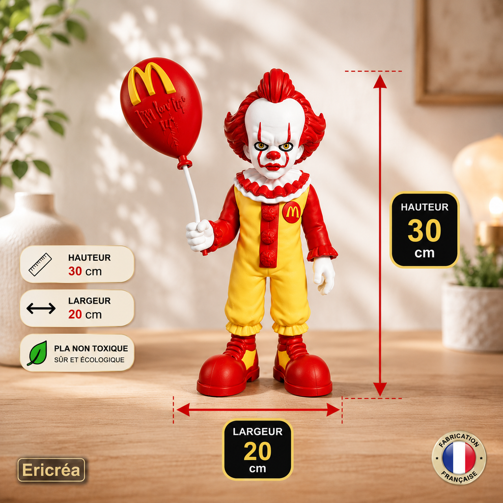 Figurine XXL « Ronald Grippe-Sou » – Édition Horror Clown