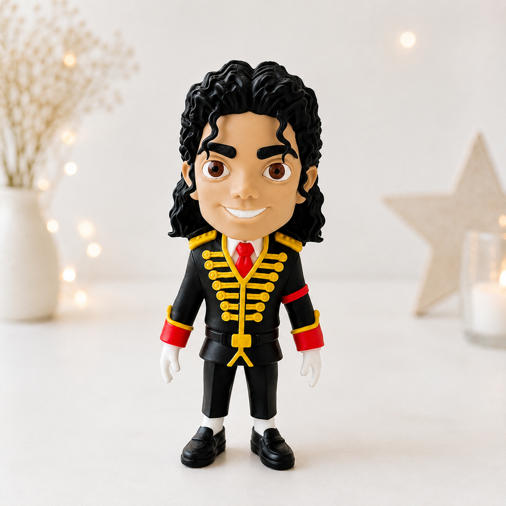 Figurine Michael Jackson à poser sur gâteau