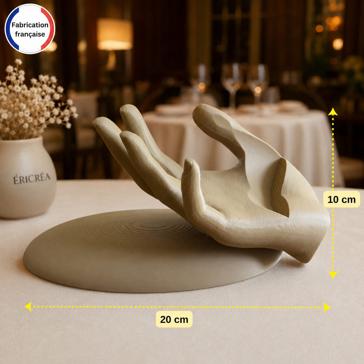 La Main Porte-Bouteille – Support de Table Original