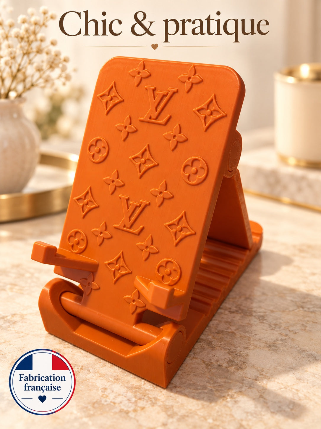 Support téléphone Louis Vuitton personnalisable