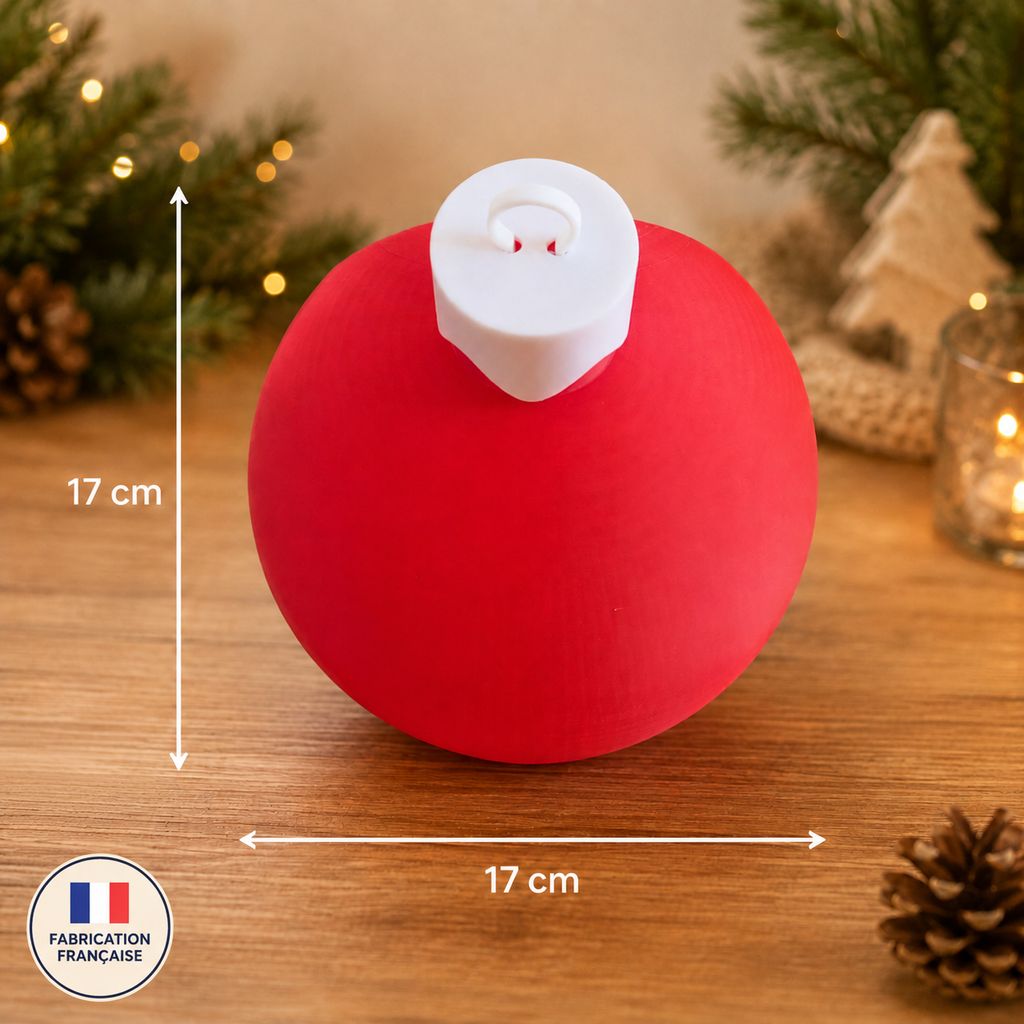 Boule de Noël décorative Ericréa 17 cm par 17 cm, fabrication française