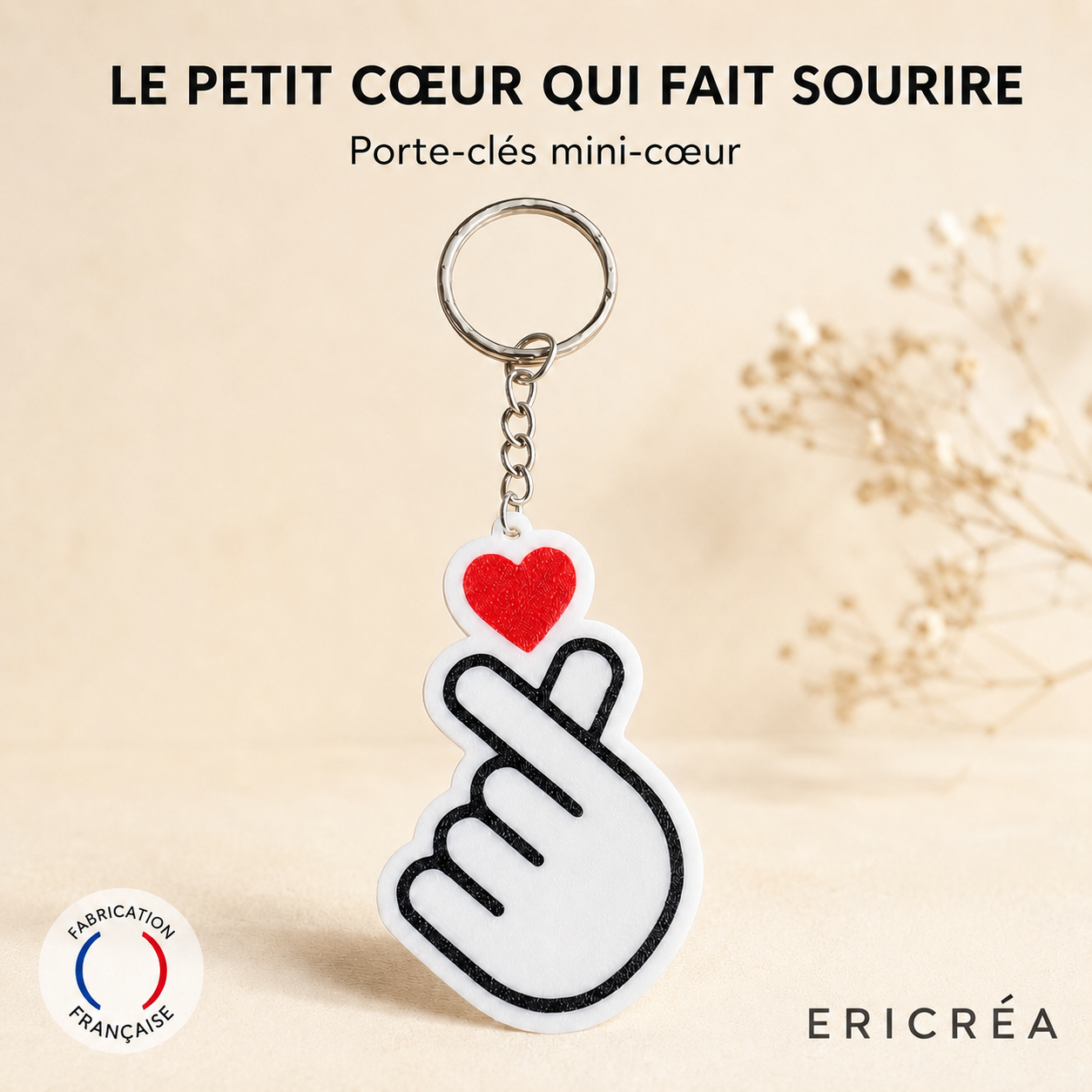 Porte-clés – L’amour au bout des doigts