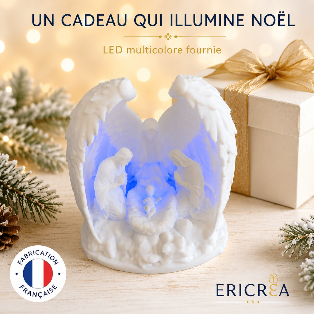 Crèche lumineuse ERICRÉA, idée cadeau de Noël