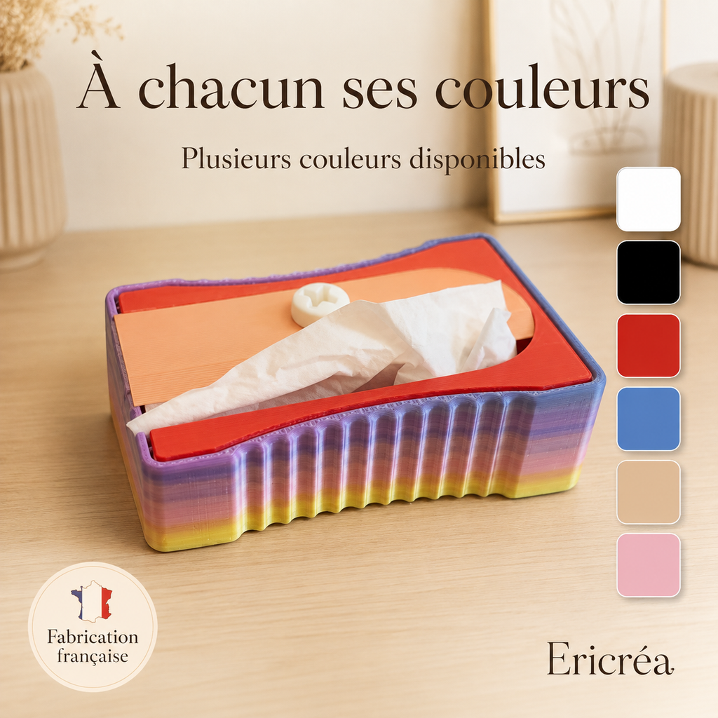 Le Crayon Malin disponible en multicolore, blanc, noir, rouge, bleu, beige et rose