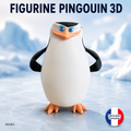 Figurine inspirée des Pingouins de Madagascar 16 cm vue de face
