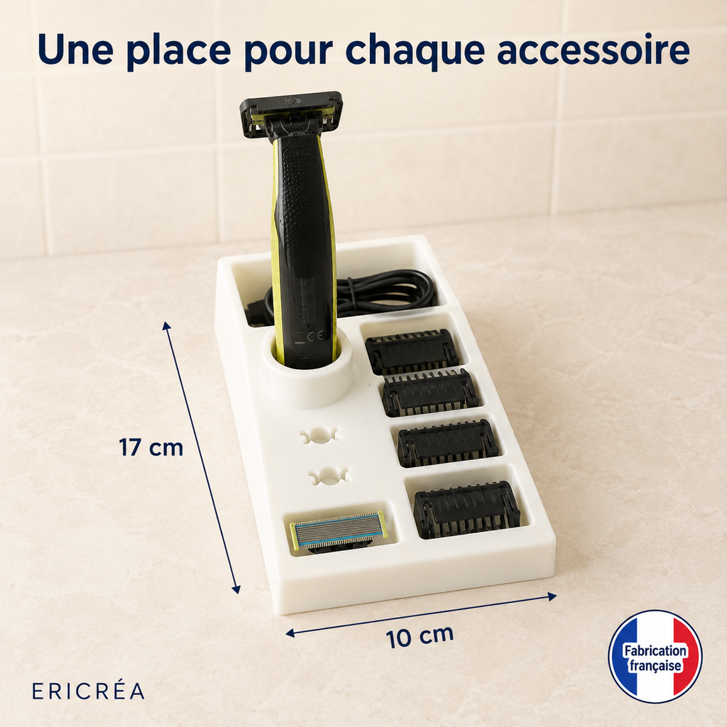Organisateur pour rasoir dimensions 17 x 10 cm