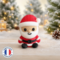 Petit Père Noël décoratif imprimé en 3D – fabrication française