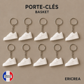 Porte-clés basket sur fond contrasté
