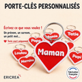 Porte-clés cœur personnalisés