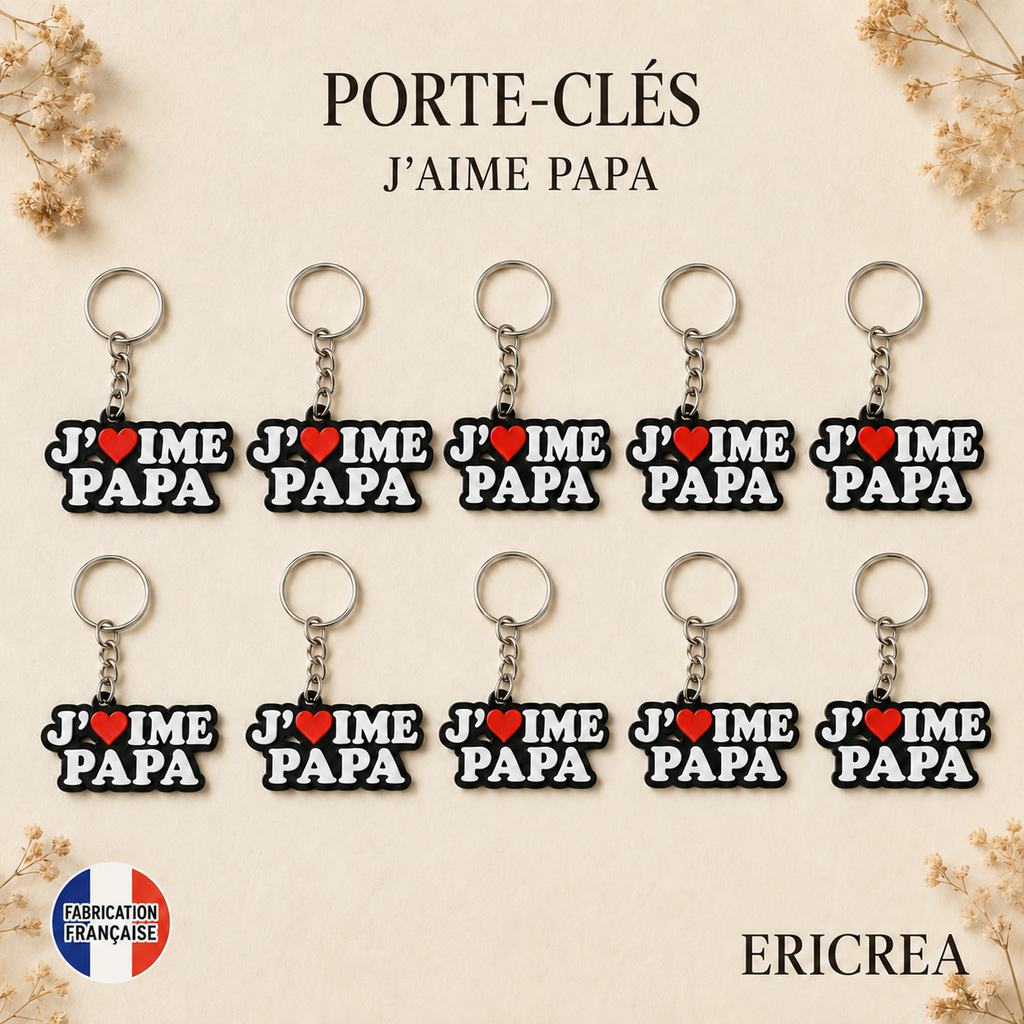 Porte-clés J’aime Papa