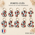 Porte-clés lettres avec petits cœurs – ERICREA