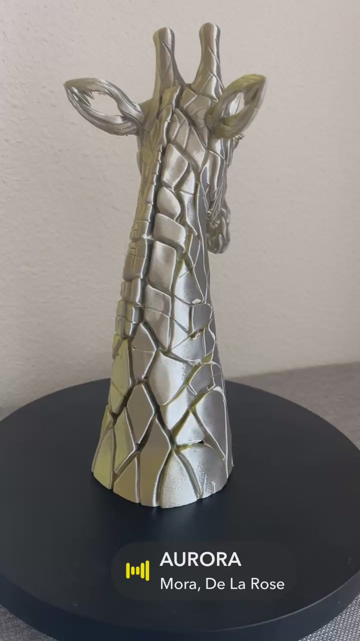 Girafe Contemporaine 3D – Sculpture décorative au style unique