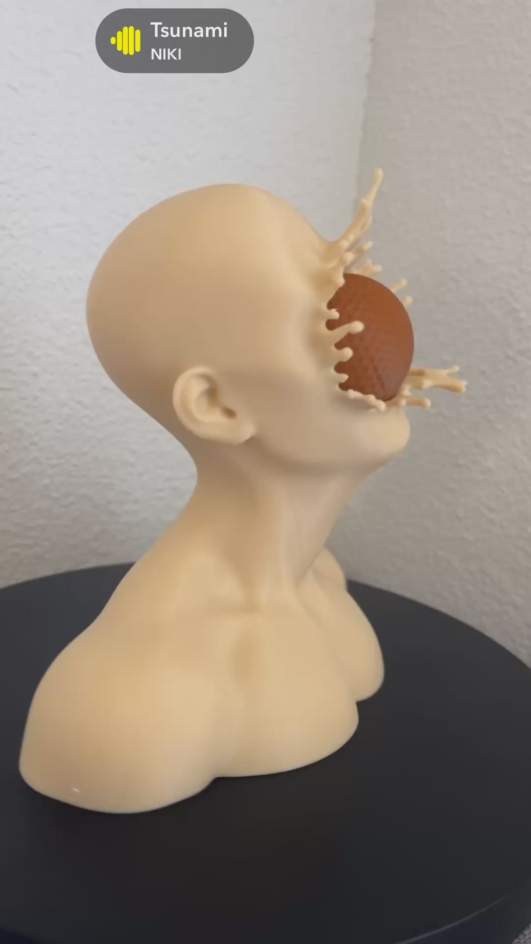 Buste “Impact” – Sculpture décorative 3D