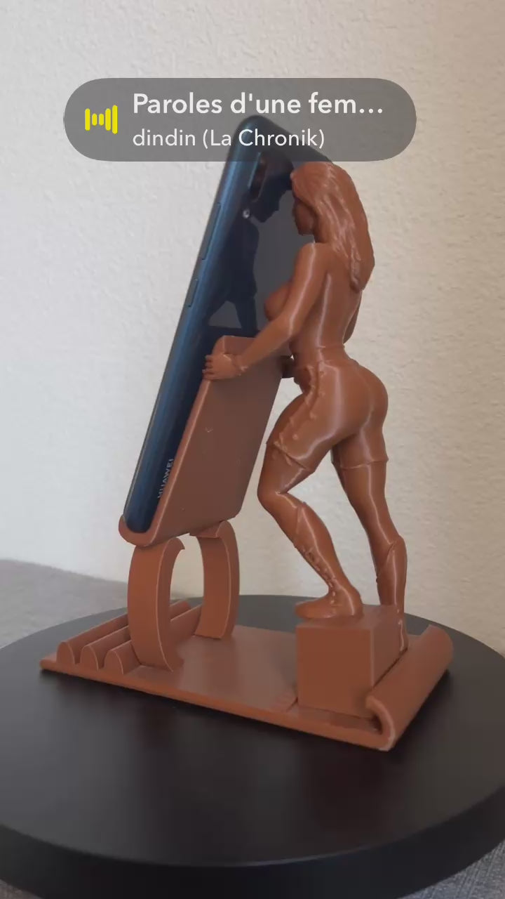 Support téléphone 3D – Figurine Glamour