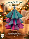 Sapin de Noël tournant assemblé – fabrication française