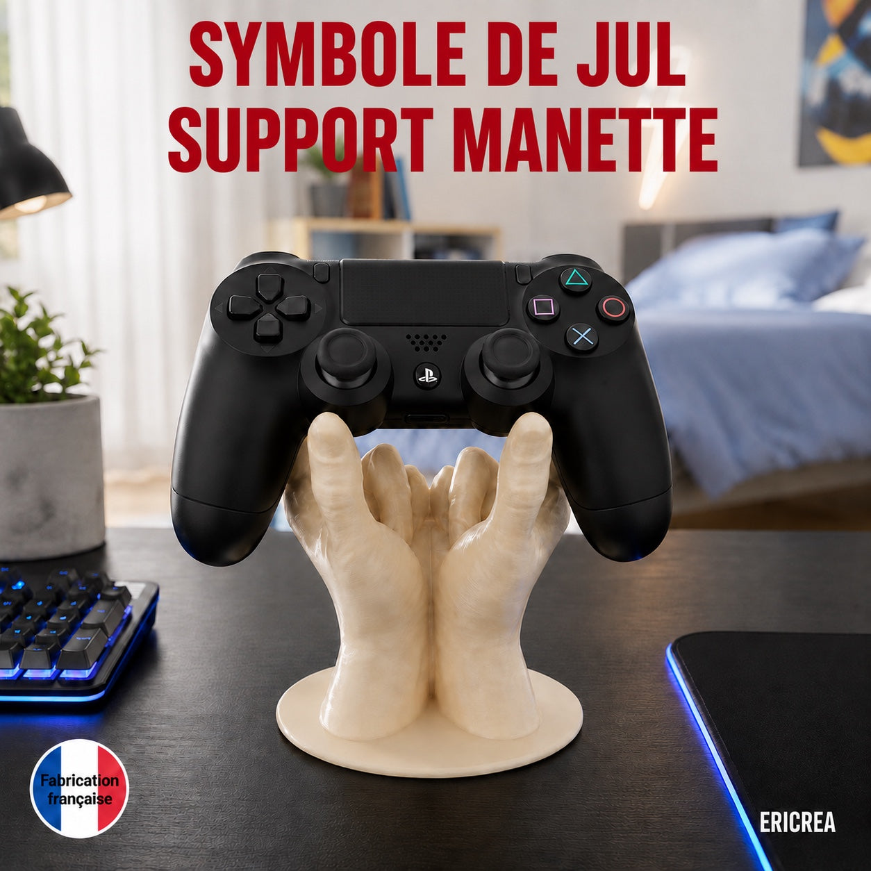 Symbole de JUL support manette avec manette