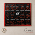 Tableau mural 3D des circuits automobiles de la saison 2027, fabrication française Ericréa