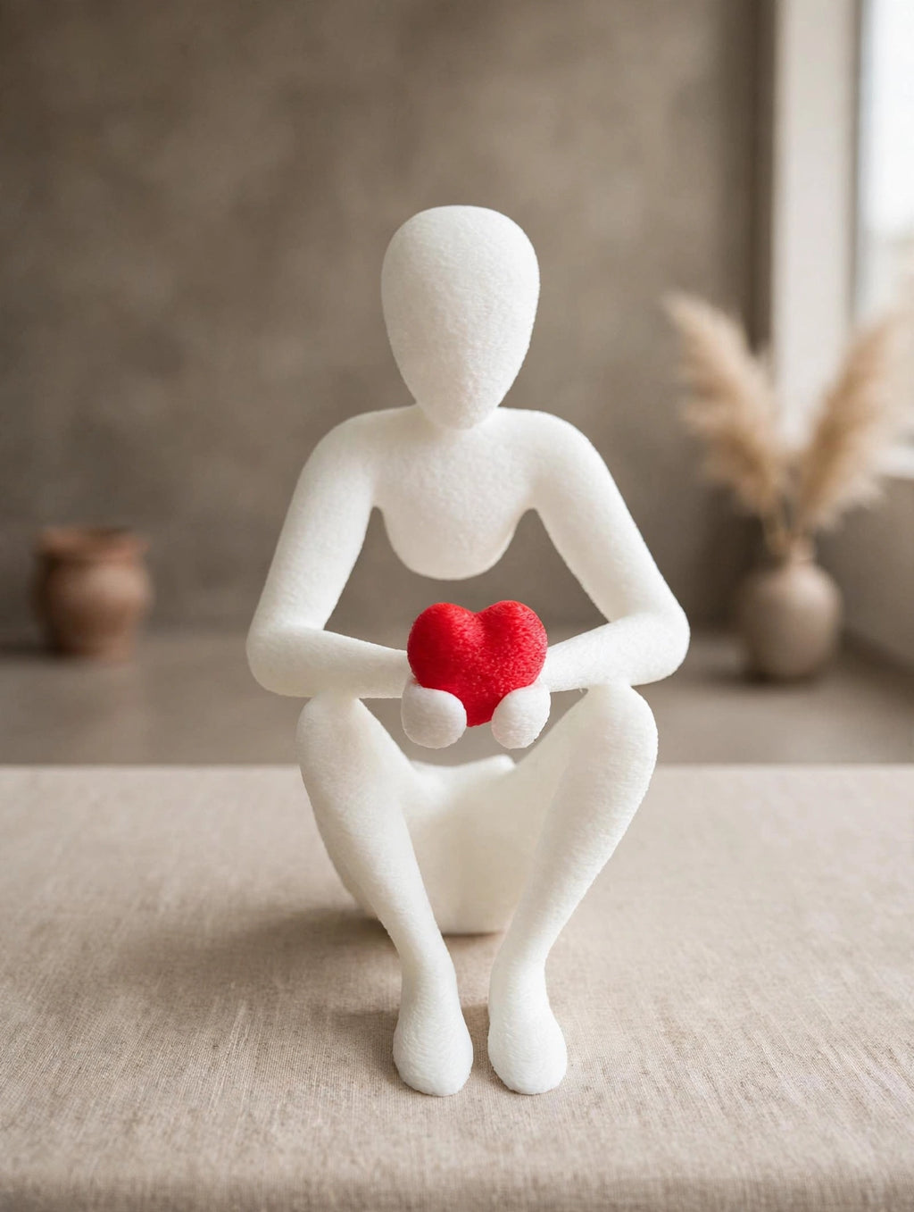 Figurine Ton cœur entre mes mains en décoration
