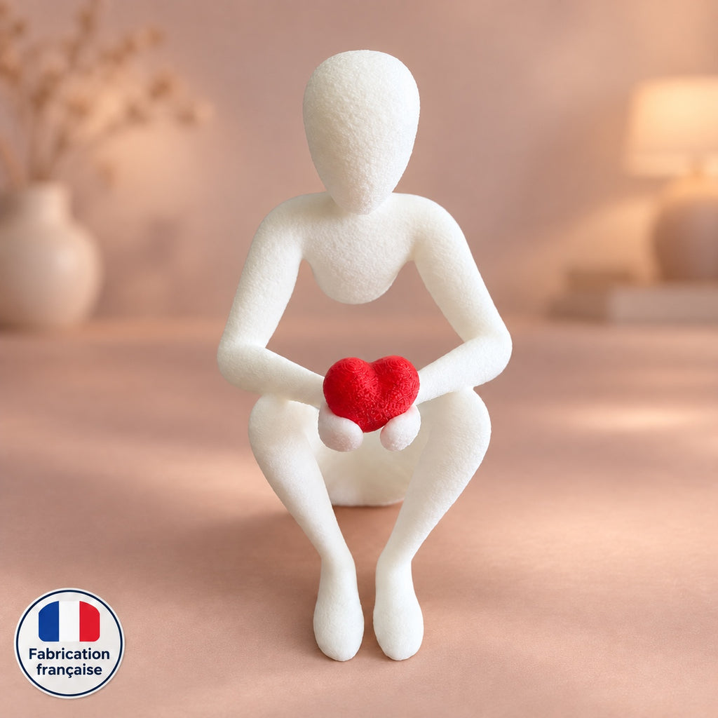 Figurine Ton cœur entre mes mains, vue de face