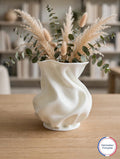 Vase décoratif torsadé – vue 1